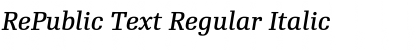 RePublic Text Font