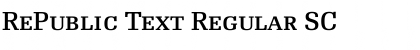 RePublic Text Regular SC Font