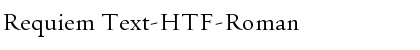 Requiem Text-HTF-Roman Font