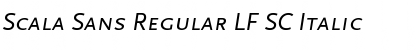 Scala Sans Regular LF SC Italic Font