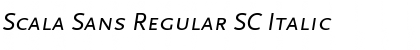 Scala Sans Regular SC Italic Font