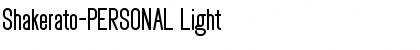 Shakerato-PERSONAL Light Font