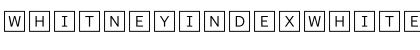 WhitneyIndexWhite SquareLt1 Font