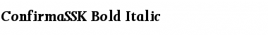 ConfirmaSSK Bold Italic Font
