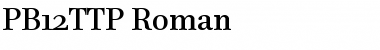 PB12TTP-Roman Regular Font
