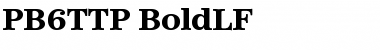 PB6TTP-BoldLF Regular Font