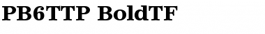 PB6TTP-BoldTF Regular Font