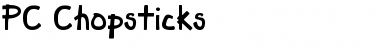 PC Chopsticks Font