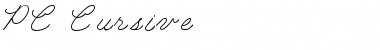 PC Cursive Font