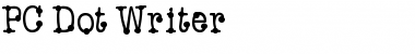 Download PC Dot Writer Font Download PC Dot Writer Font