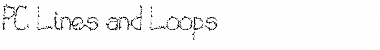 PC Lines and Loops Regular Font