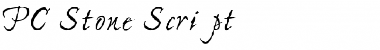 PC Stone Script Font