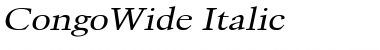 CongoWide Italic