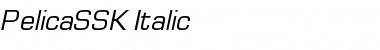 PelicaSSK Italic Font