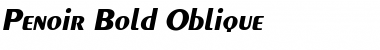 Penoir Bold-Oblique Font