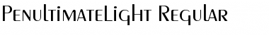 PenultimateLight Regular Font