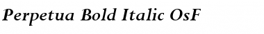 Perpetua SC Bold Italic Font