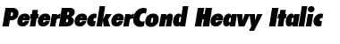 PeterBeckerCond-Heavy Font