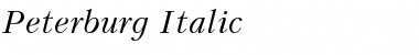 Peterburg Italic