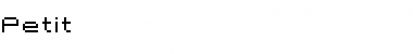 Download Petit Font