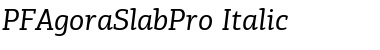 PF Agora Slab Pro Font