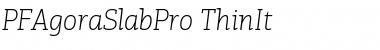 Download PF Agora Slab Pro Font