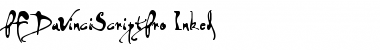 Download PF DaVinci Script Pro Inked Font Download PF DaVinci Script Pro Inked Font
