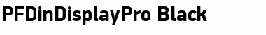 PF DinDisplay Pro Black Font