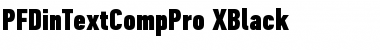 PF Din Text Comp Pro Extra Black Font