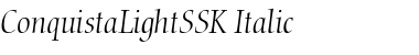 ConquistaLightSSK Italic Font