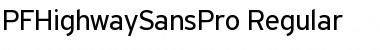 PF Highway Sans Pro Regular Font