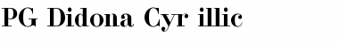 Download PG_Didona_Cyr Font