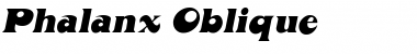 Phalanx Oblique Font