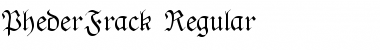 PhederFrack Font