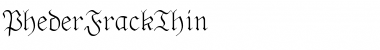 PhederFrackThin Regular Font