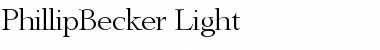 PhillipBecker-Light Regular Font