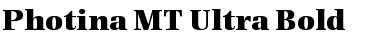 Download Photina MT Ultra Bold Font
