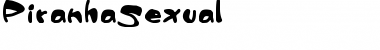 PiranhaSexual Regular Font