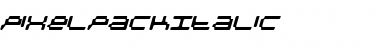 PixelpackItalic Regular Font