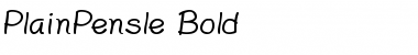 PlainPensle Bold Font