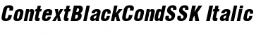 ContextBlackCondSSK Italic Font
