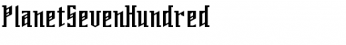 Download PlanetSevenHundred Font Download PlanetSevenHundred Font