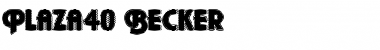 Download Plaza40 Becker Font