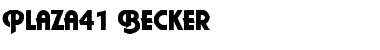 Plaza41 Becker Regular Font