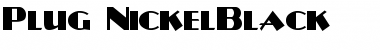 Plug-NickelBlack Regular Font