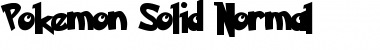 Pokemon Solid Normal Font