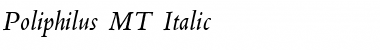 Poliphilus Ital Regular Font