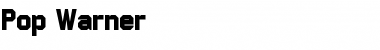 Download Pop Warner Font Download Pop Warner Font