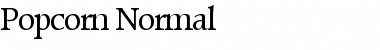 Popcorn Normal Font