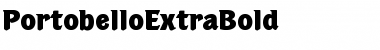 PortobelloExtraBold Font PortobelloExtraBold Font